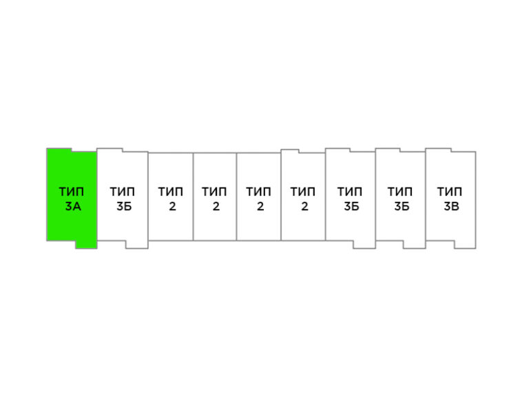 3-кімнатний таунхаус 129,2 кв.м